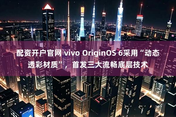 配资开户官网 vivo OriginOS 6采用“动态透彩材质”，首发三大流畅底层技术